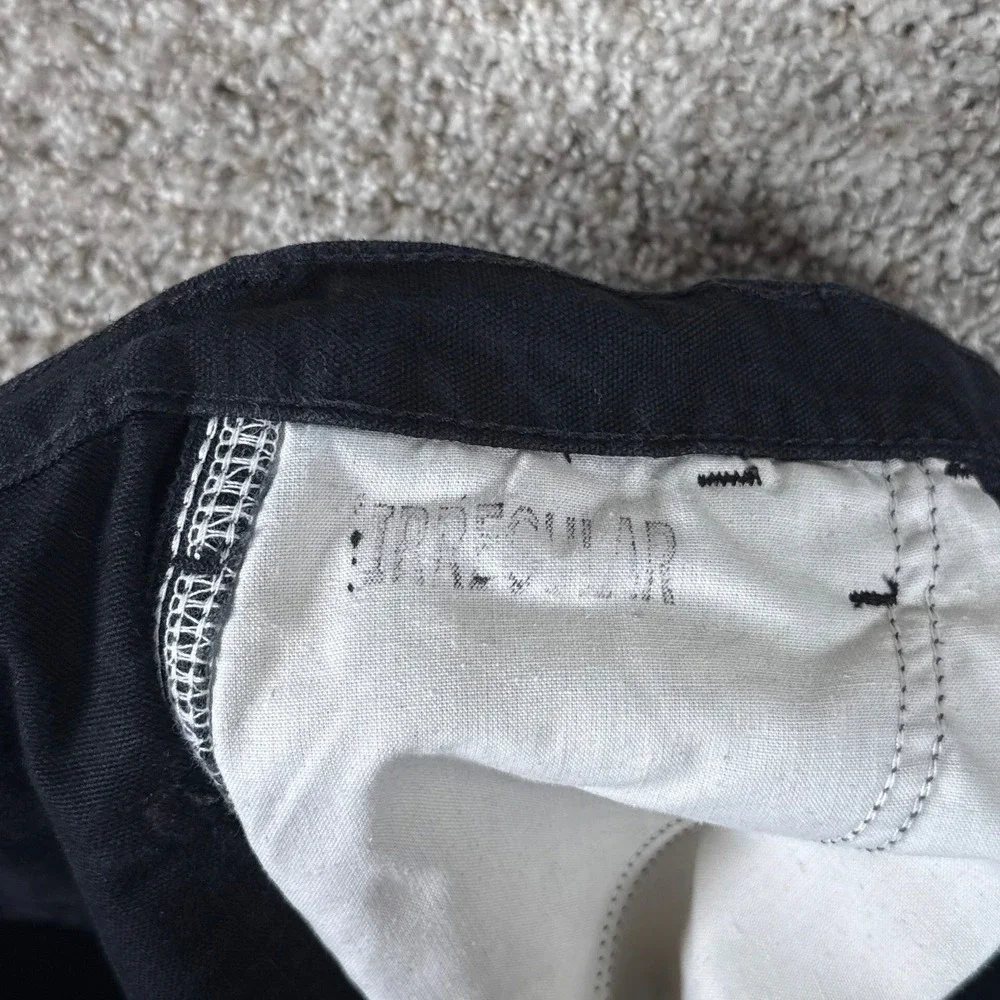 Carhartt Pants Mens 44x32 Black Loose Fit Canvas Carpenter Utility B11‎ BLK Work